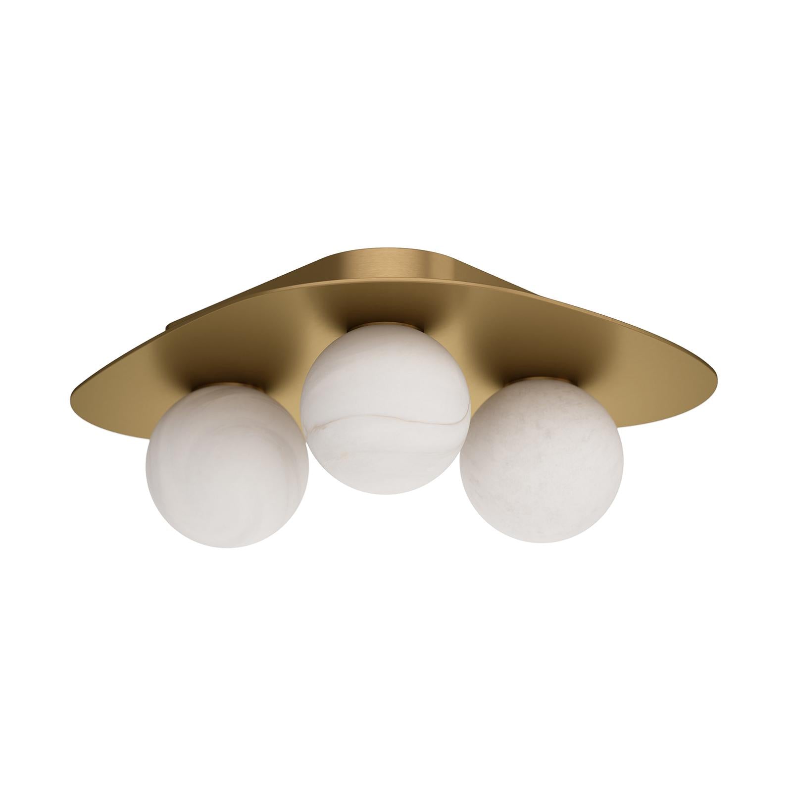 Rhoads Flush Mount (Natural Brass)