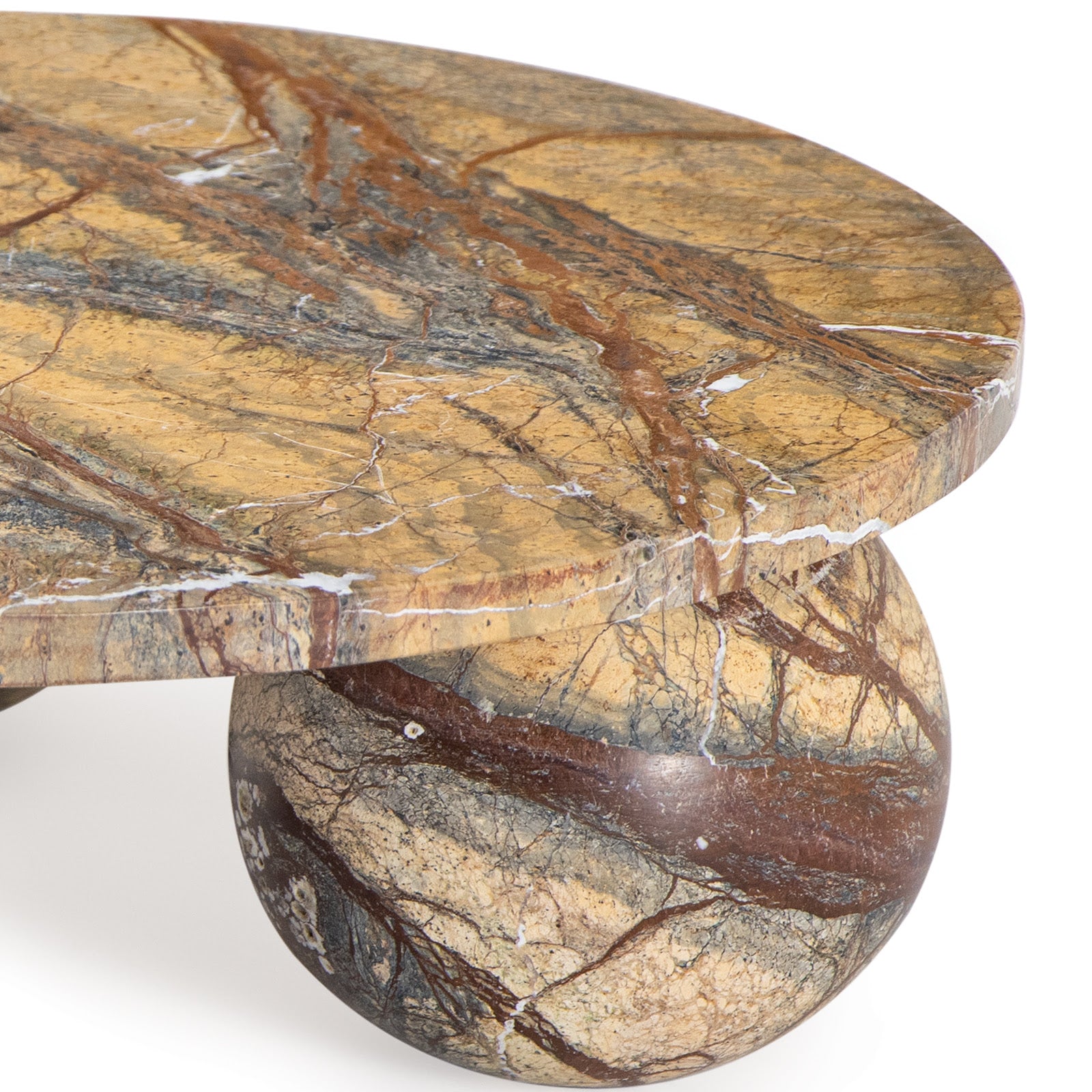 Marlow Marble Plate Large (Brown)