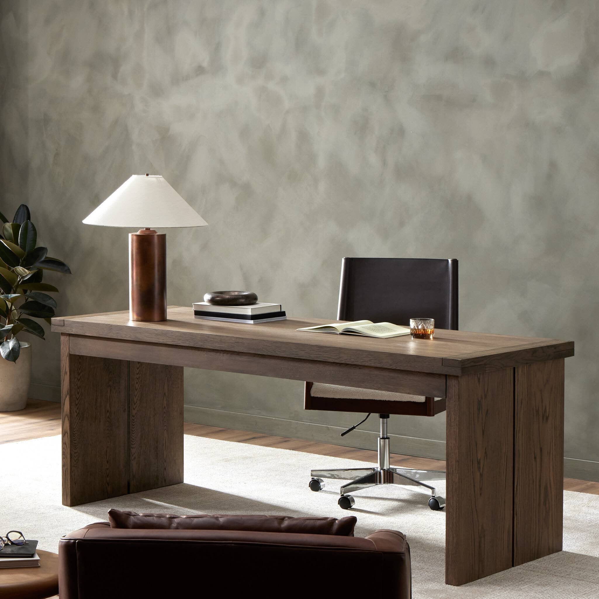 Warby Desk - Worn Oak