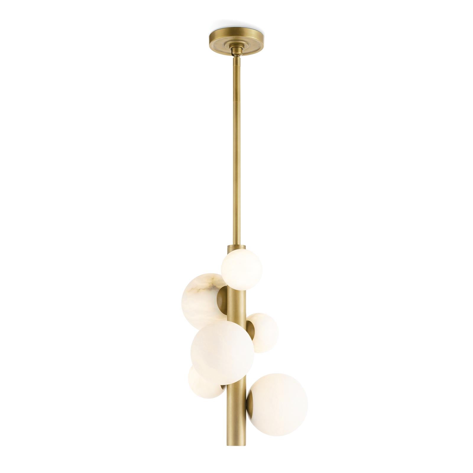 Styx Vertical Pendant (Natural Brass)