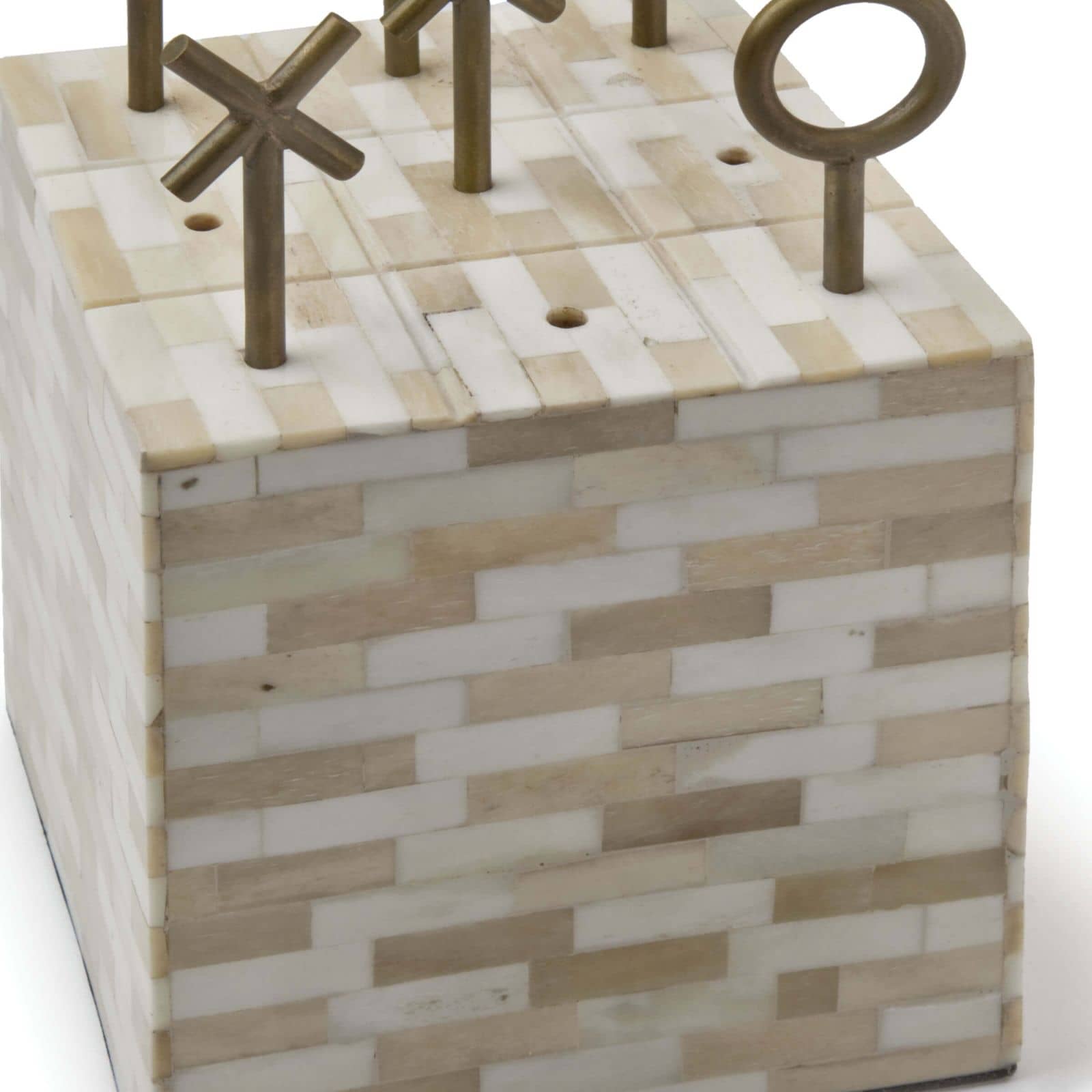 Tic Tac Toe Block (Multi-Tone Bone)