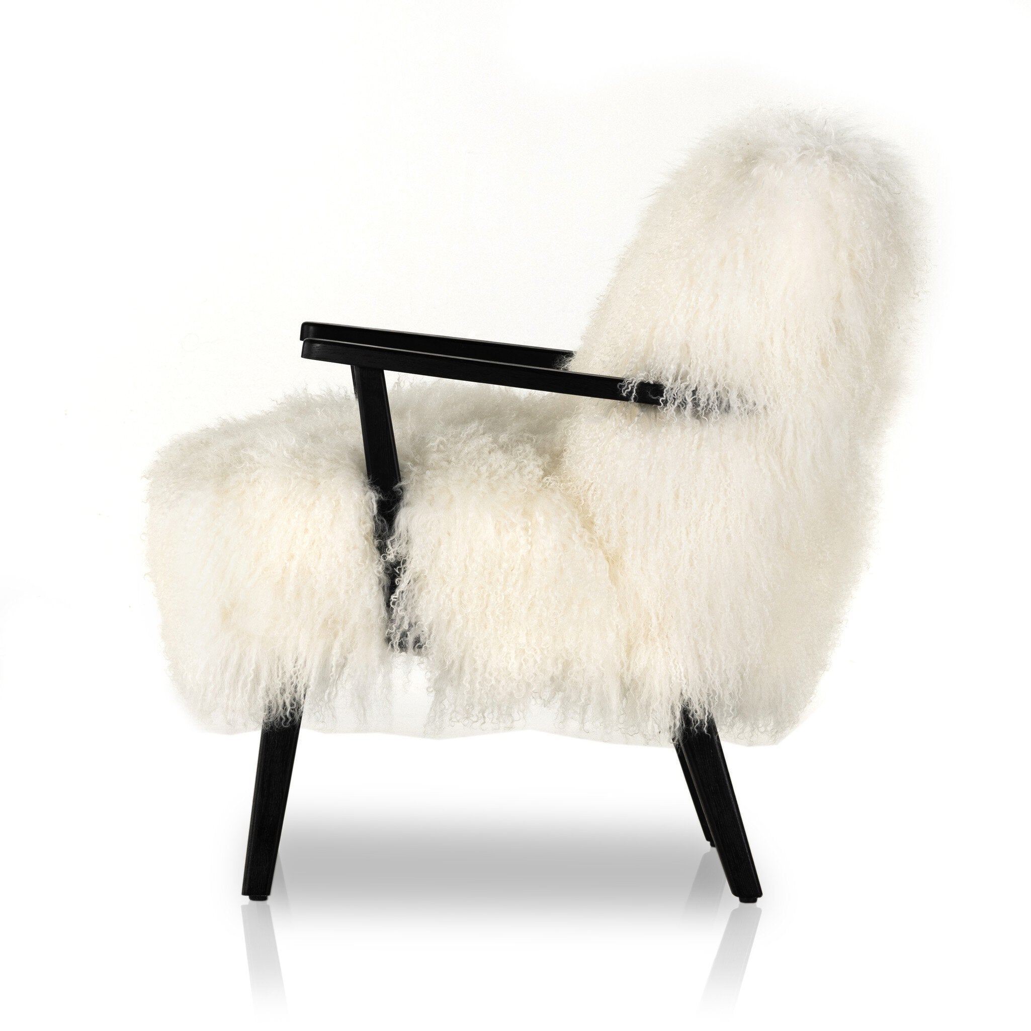 Ashland Armchair - Mongolia Cream Fur