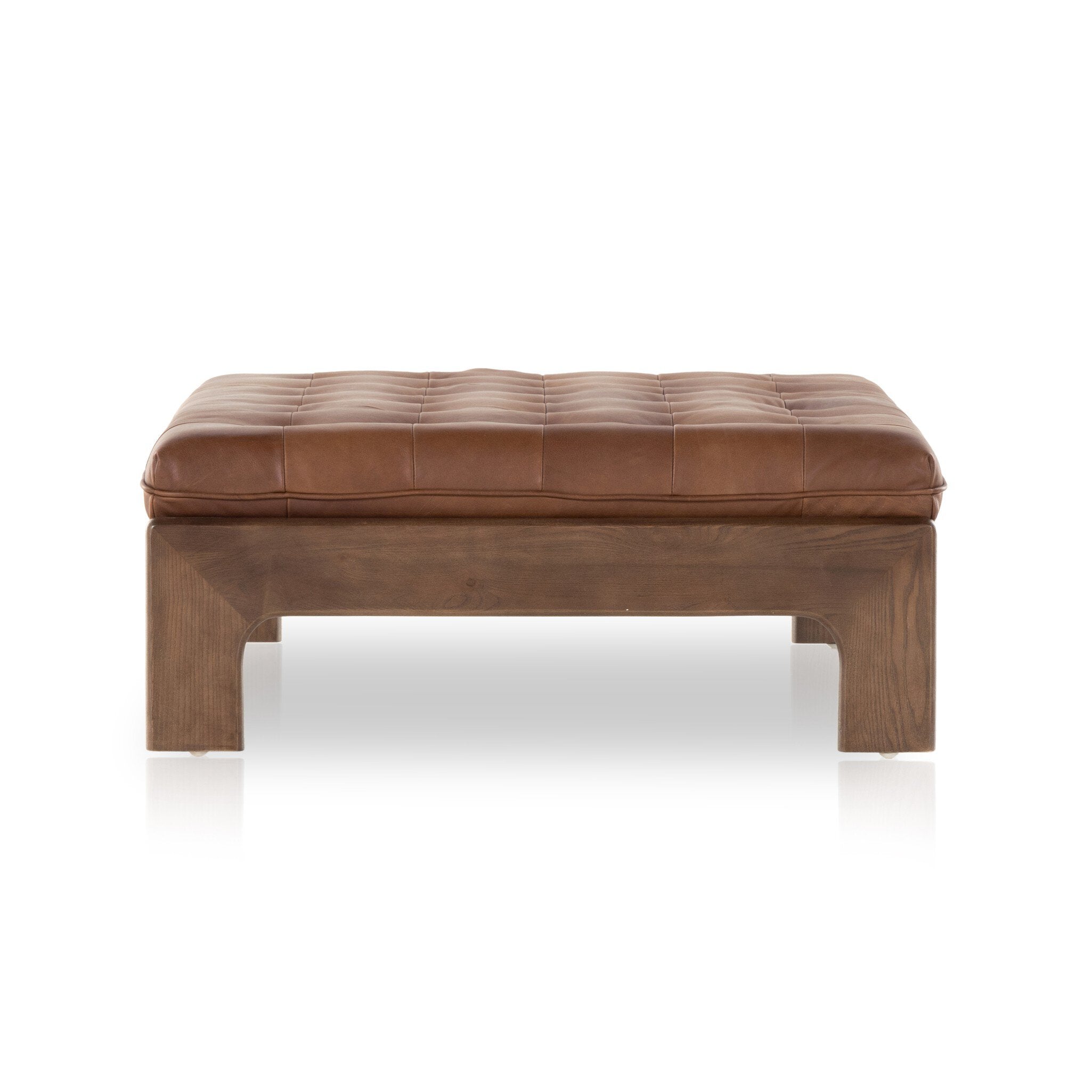 Halston Cocktail Ottoman - Heirloom Sienna