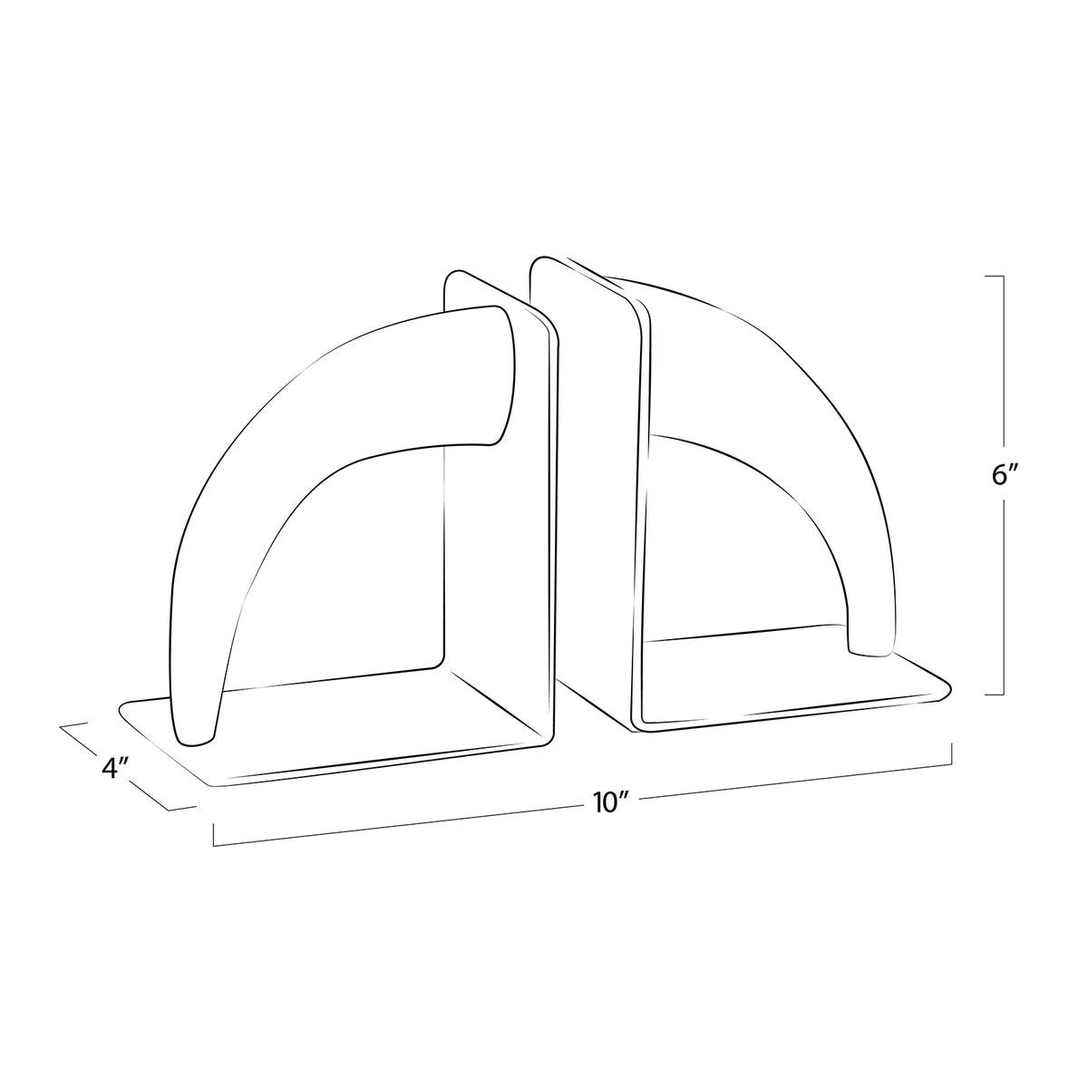 Lisbon Horn Bookend Set