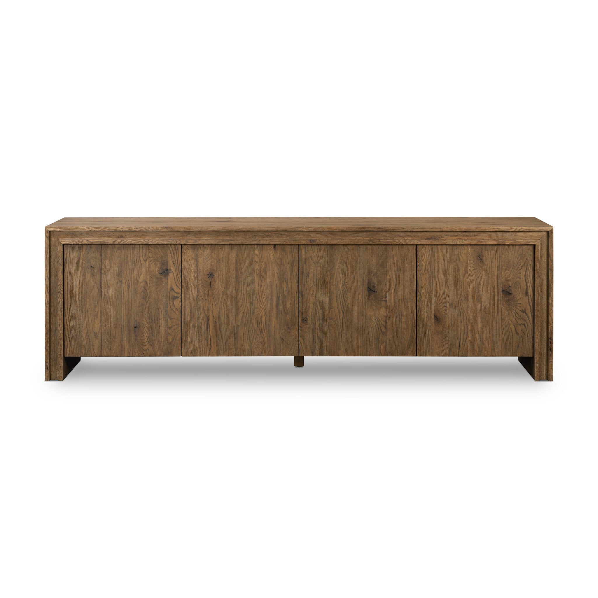 Chalmers Media Console - Weathered Oak Veneer