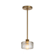 Bijoux Crystal Pendant (Natural Brass)