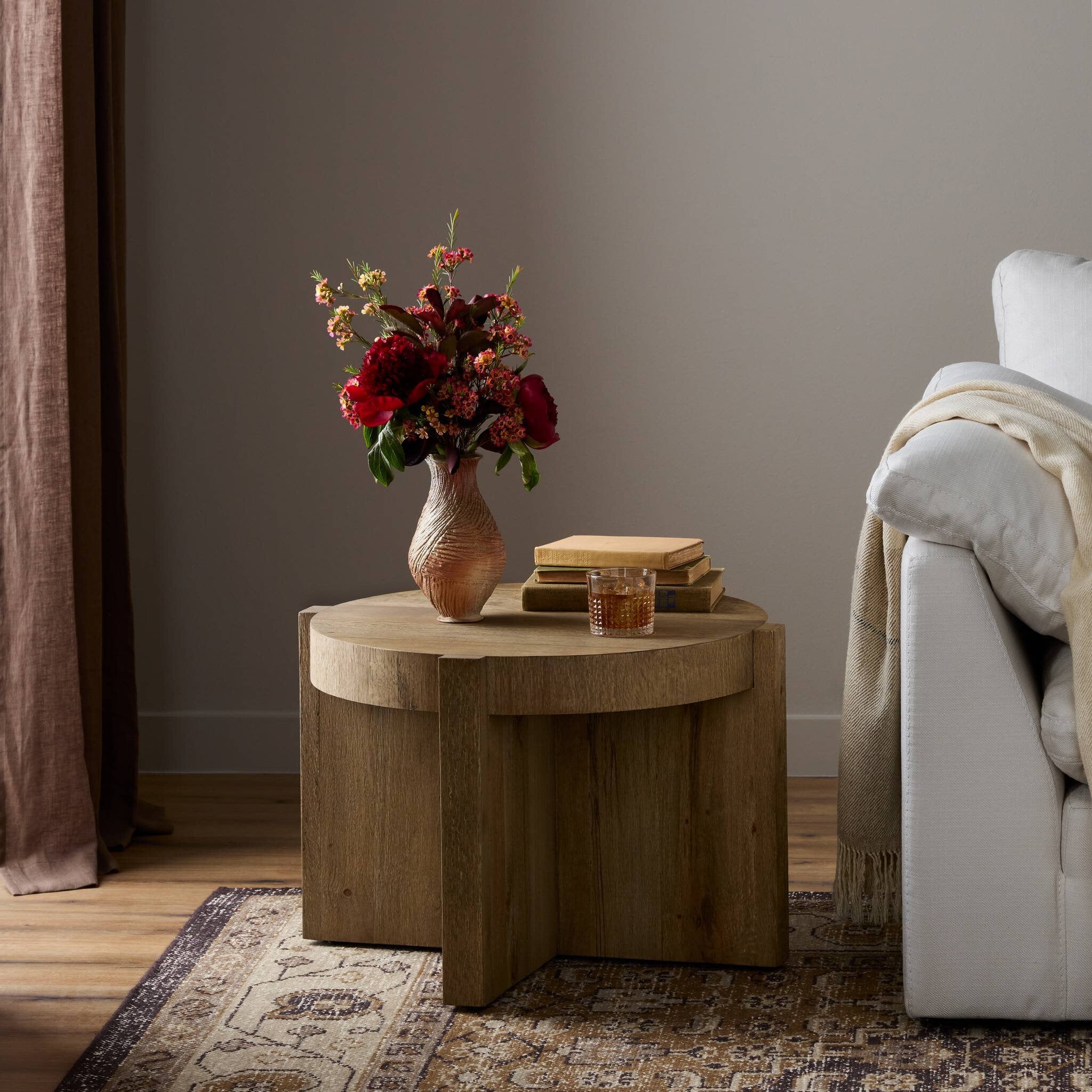 Bingham End Table - Rustic Oak Veneer