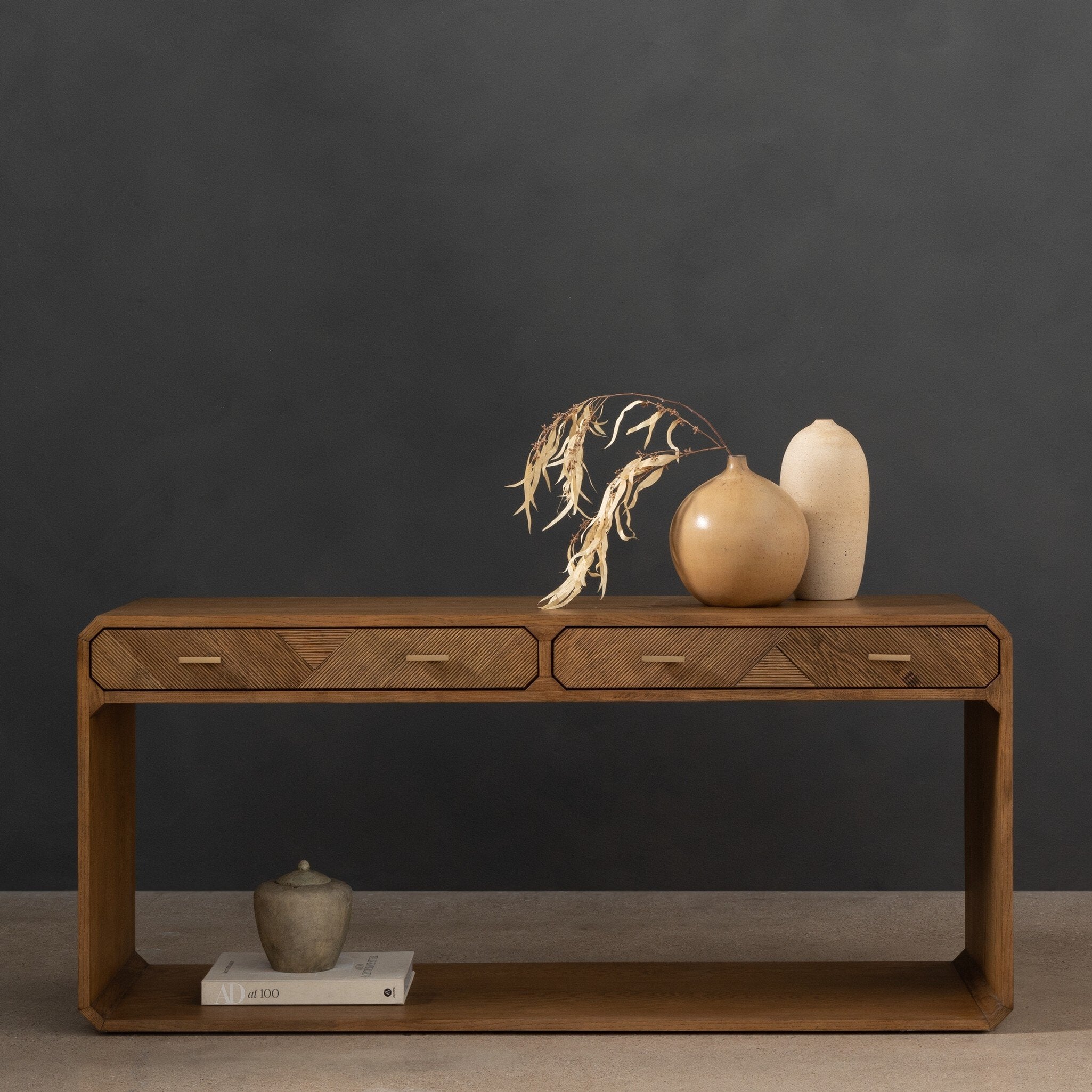 Caspian Console Table - Natural Ash Veneer