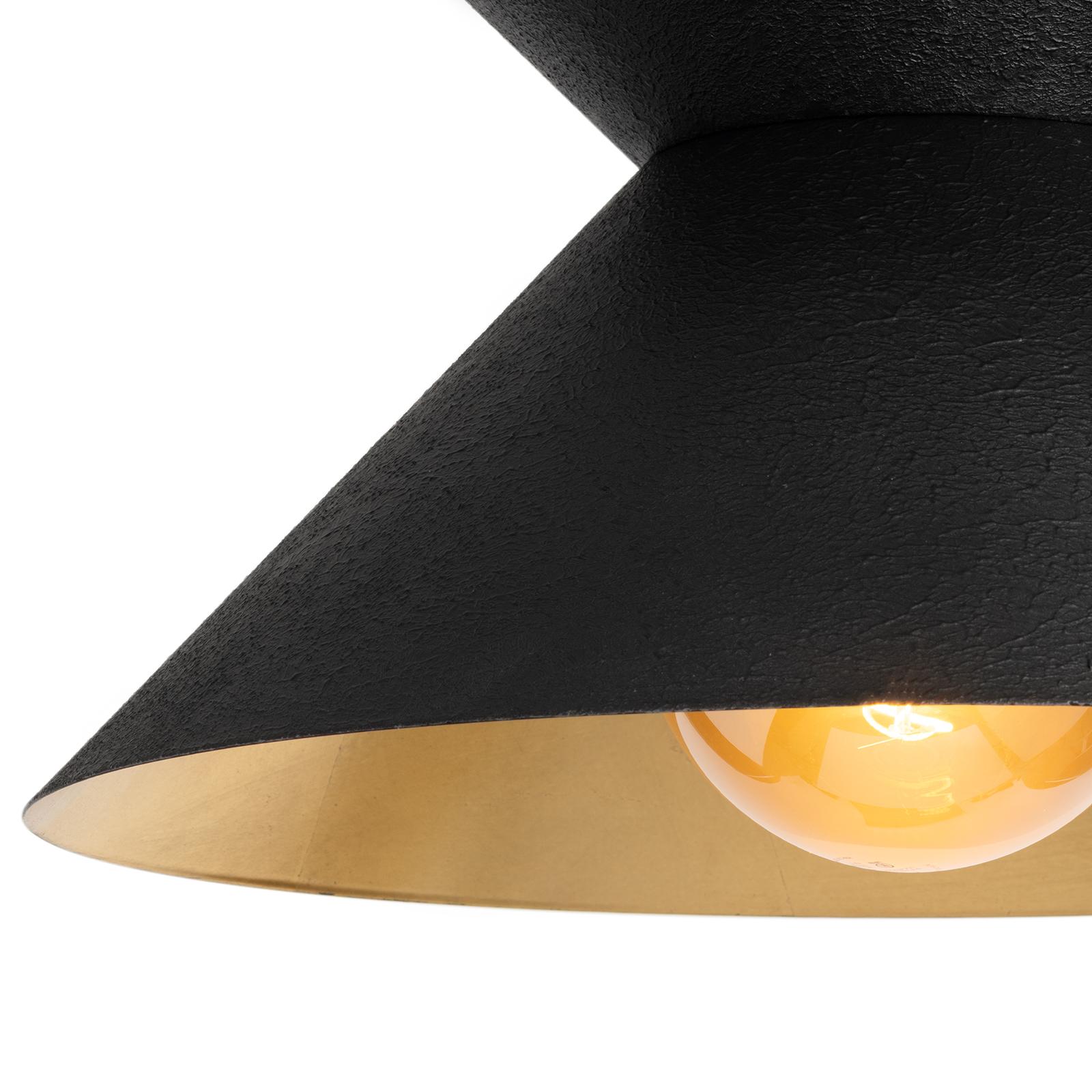 Viggo Flush Mount (Black and Gold)