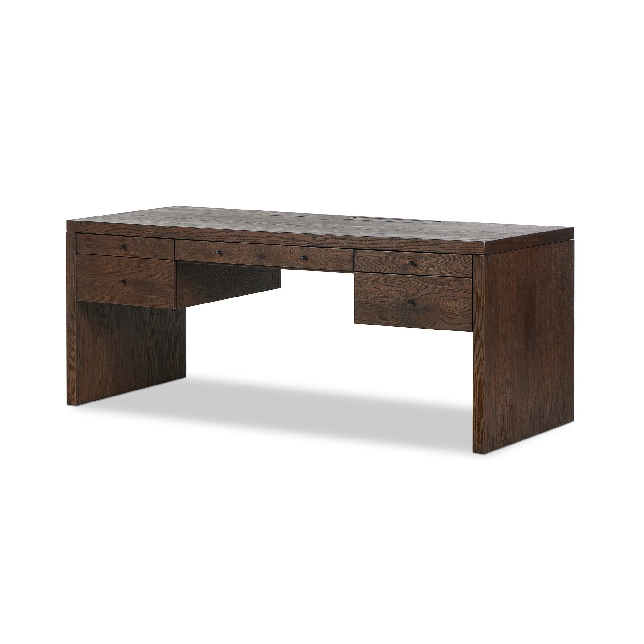 Torrington Desk - Umber Oak Resawn