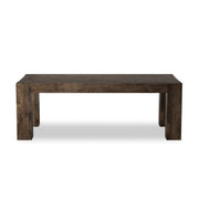 Abaso Dining Table - Ebony Rustic Wormwood Oak
