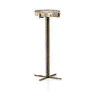 Jonty Round End Table - Light Petrified Wood