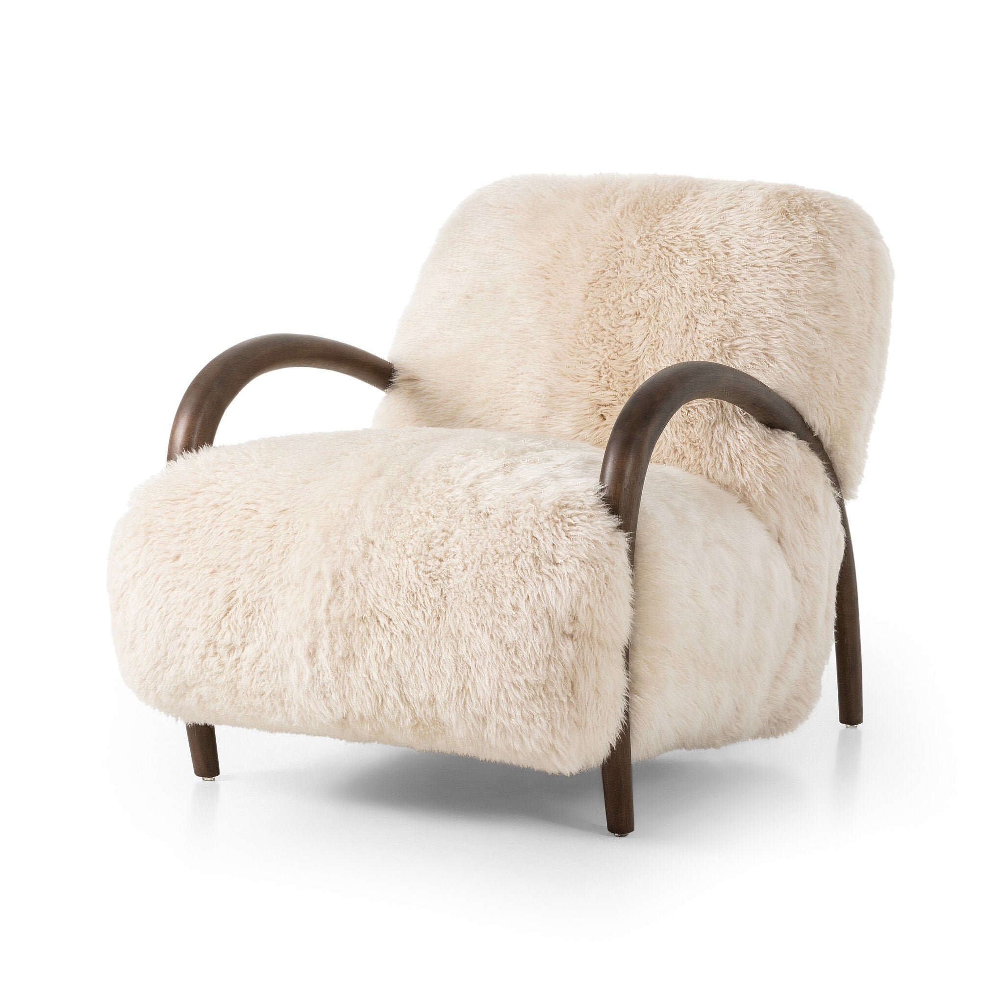 Sandro Chair - Champagne Mongolian Fur