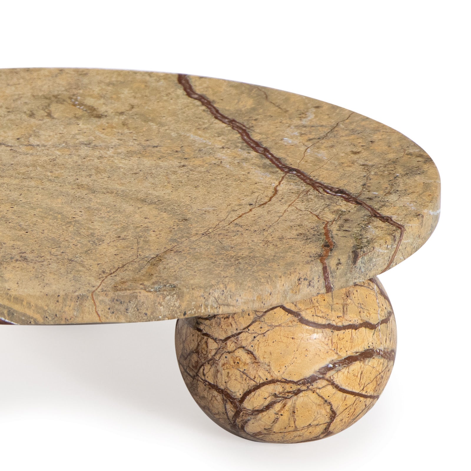 Marlow Marble Plate Small (Brown)