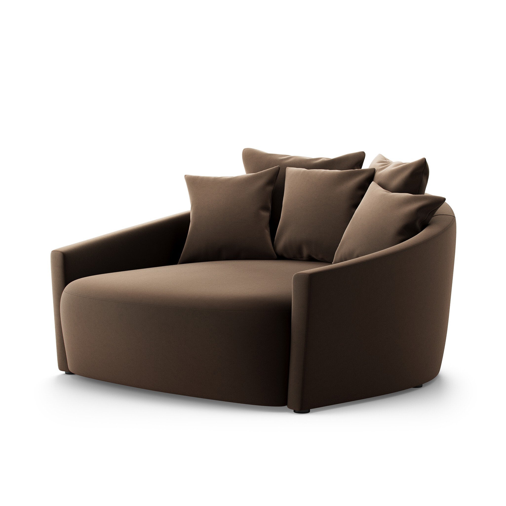 Chloe Media Lounger - Crypton Henry Coffee