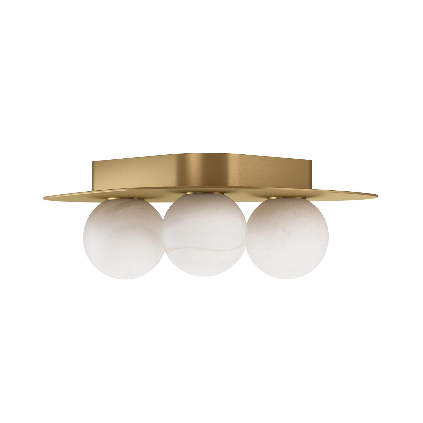 Rhoads Flush Mount (Natural Brass)