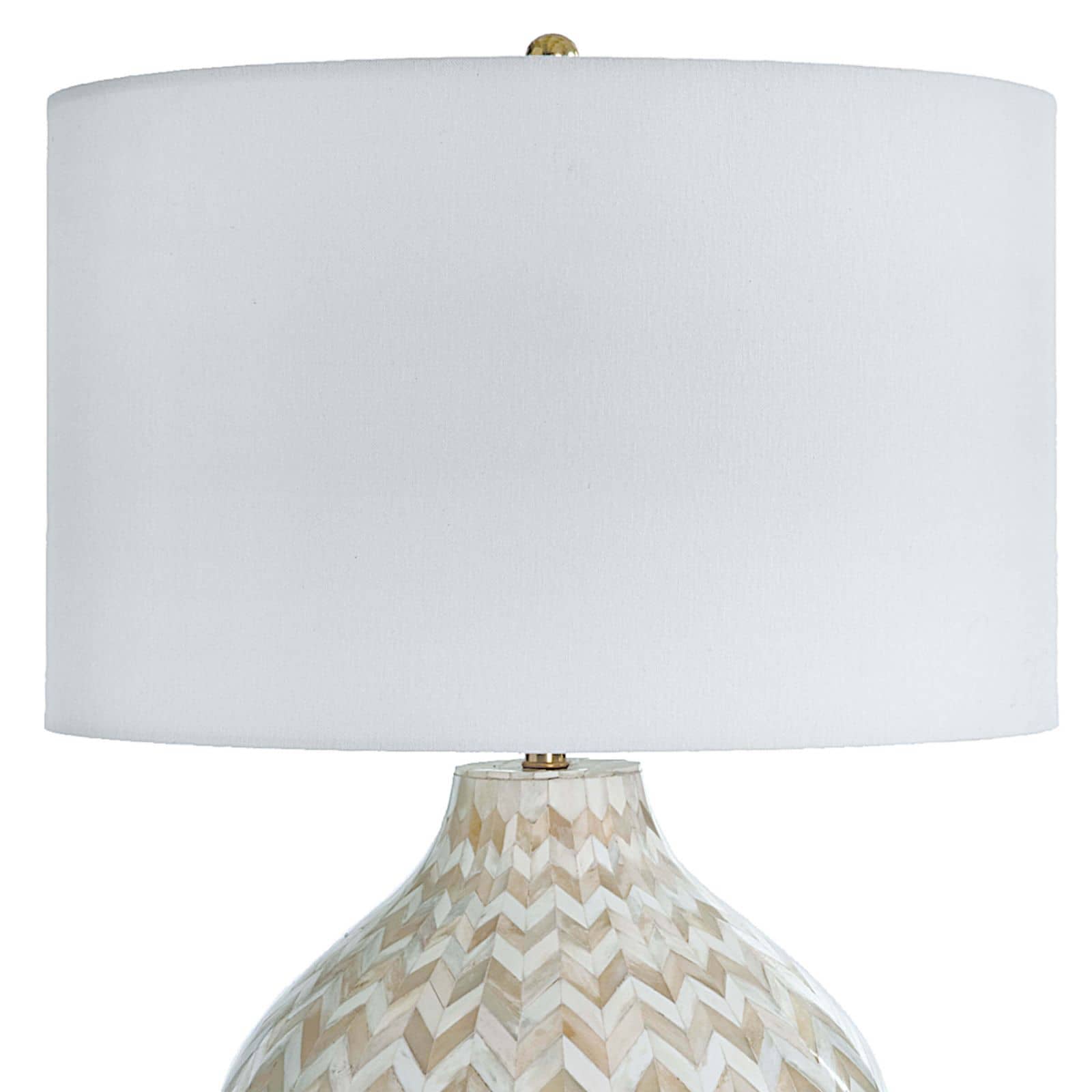Chevron Bone Table Lamp (Natural)