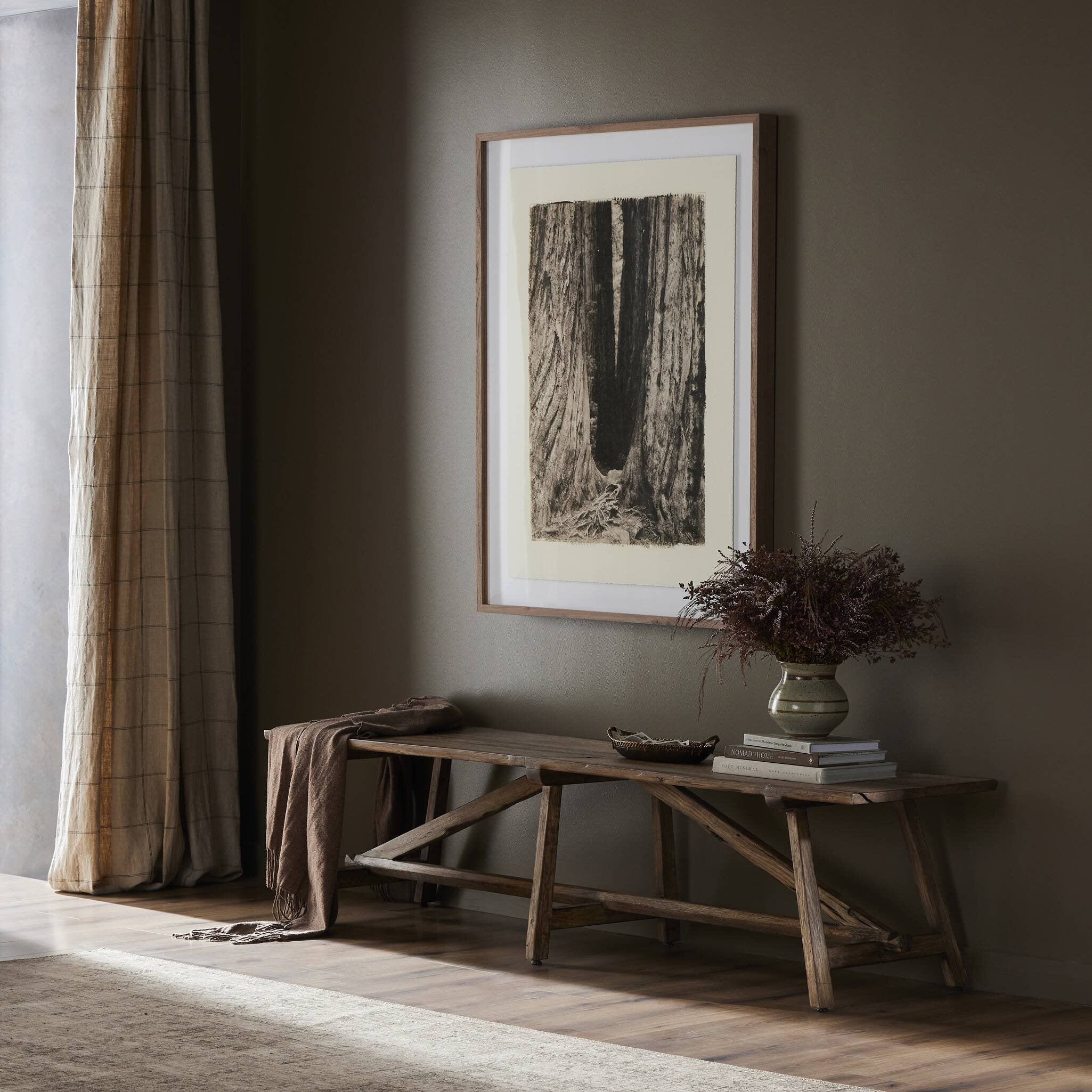 Elio Accent Bench - Burnt Bleached Oak