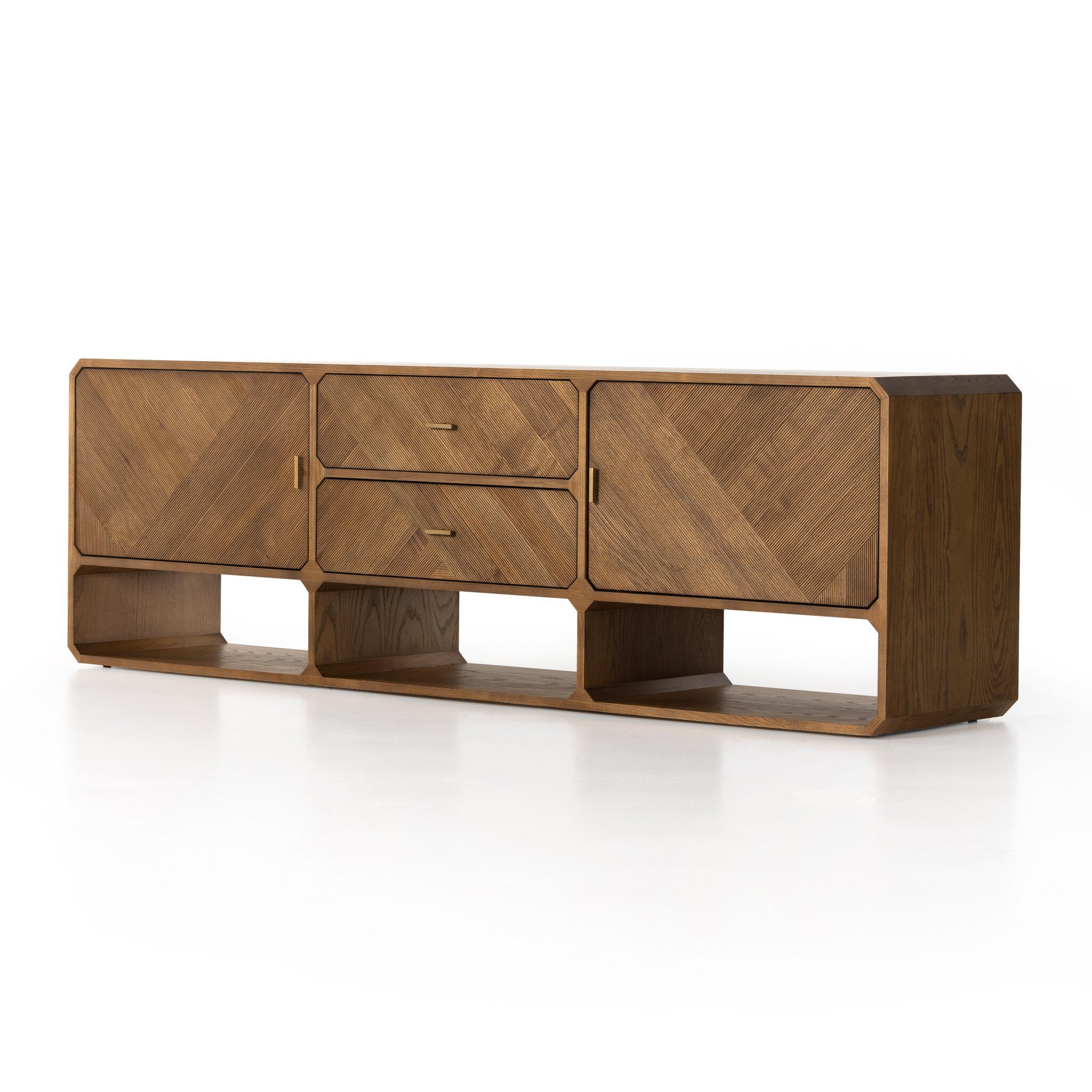 Caspian Media Console - Natural Ash