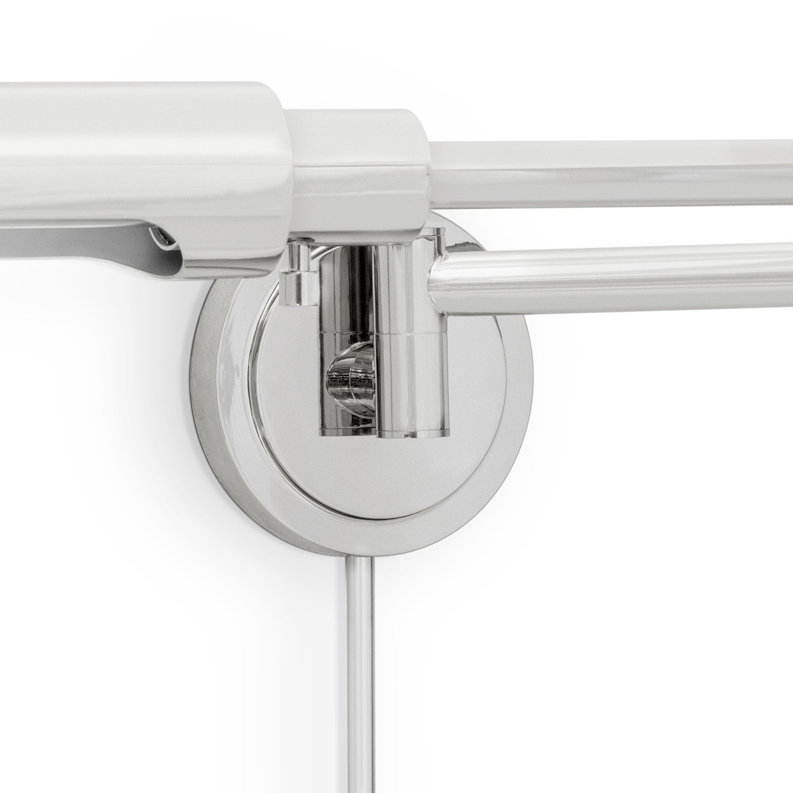 Noble Swing Arm Task Sconce (Polished Nickel)