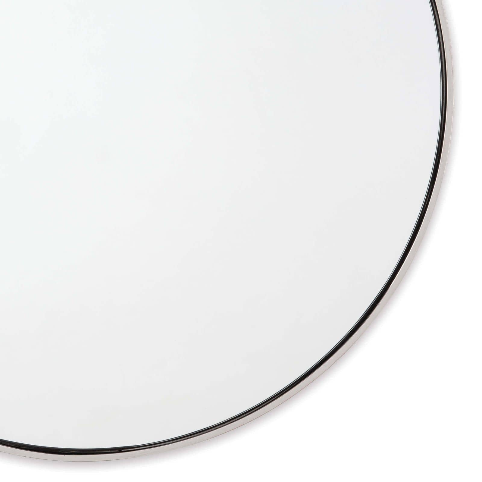 Hanging Circular Mirror (Polished Nickel)