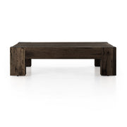 Abaso Coffee Table - Ebony Rustic Wormwood Oak