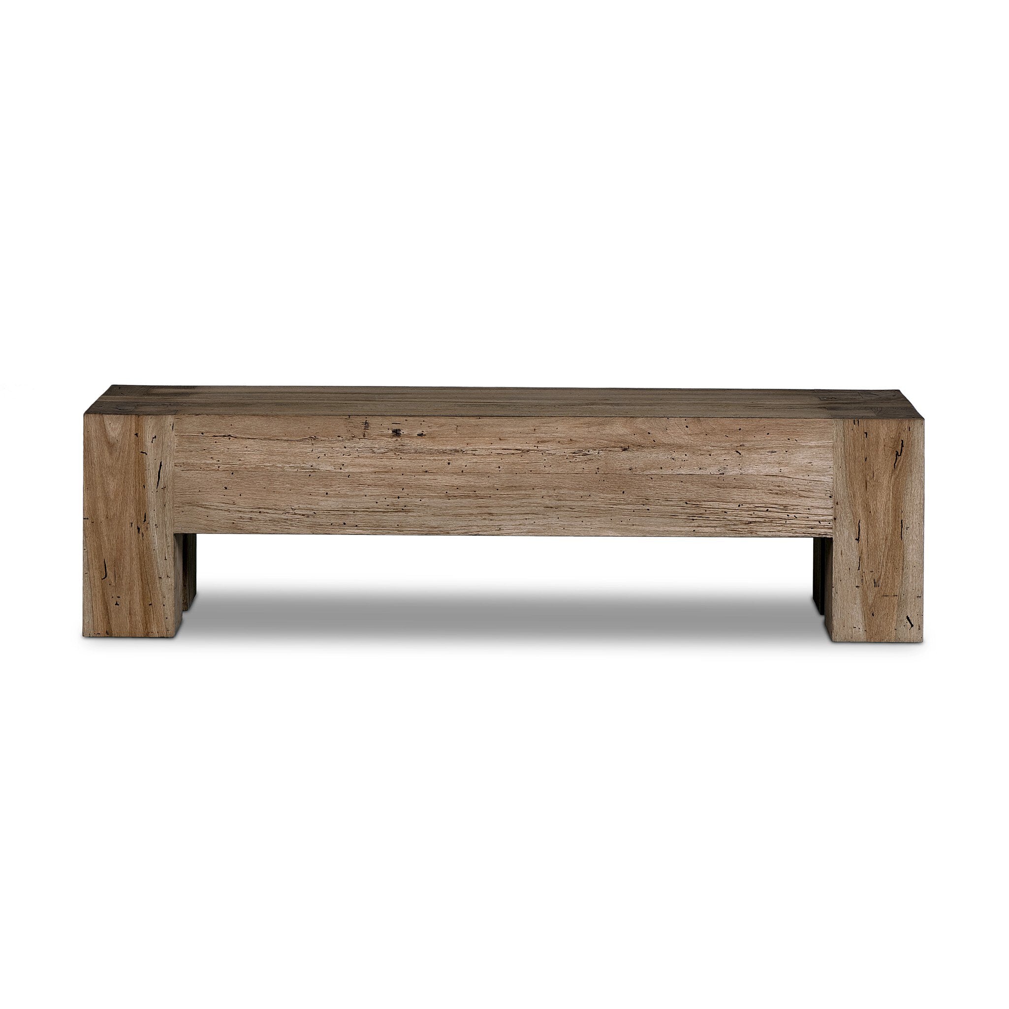 Abaso Accent Bench - Rustic Wormwood Oak