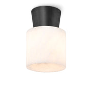 Hazel Alabaster Flush Mount (Oil Rubbed Bronze)