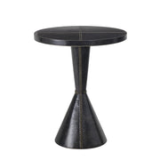 Gabe Leather Accent Table (Black)