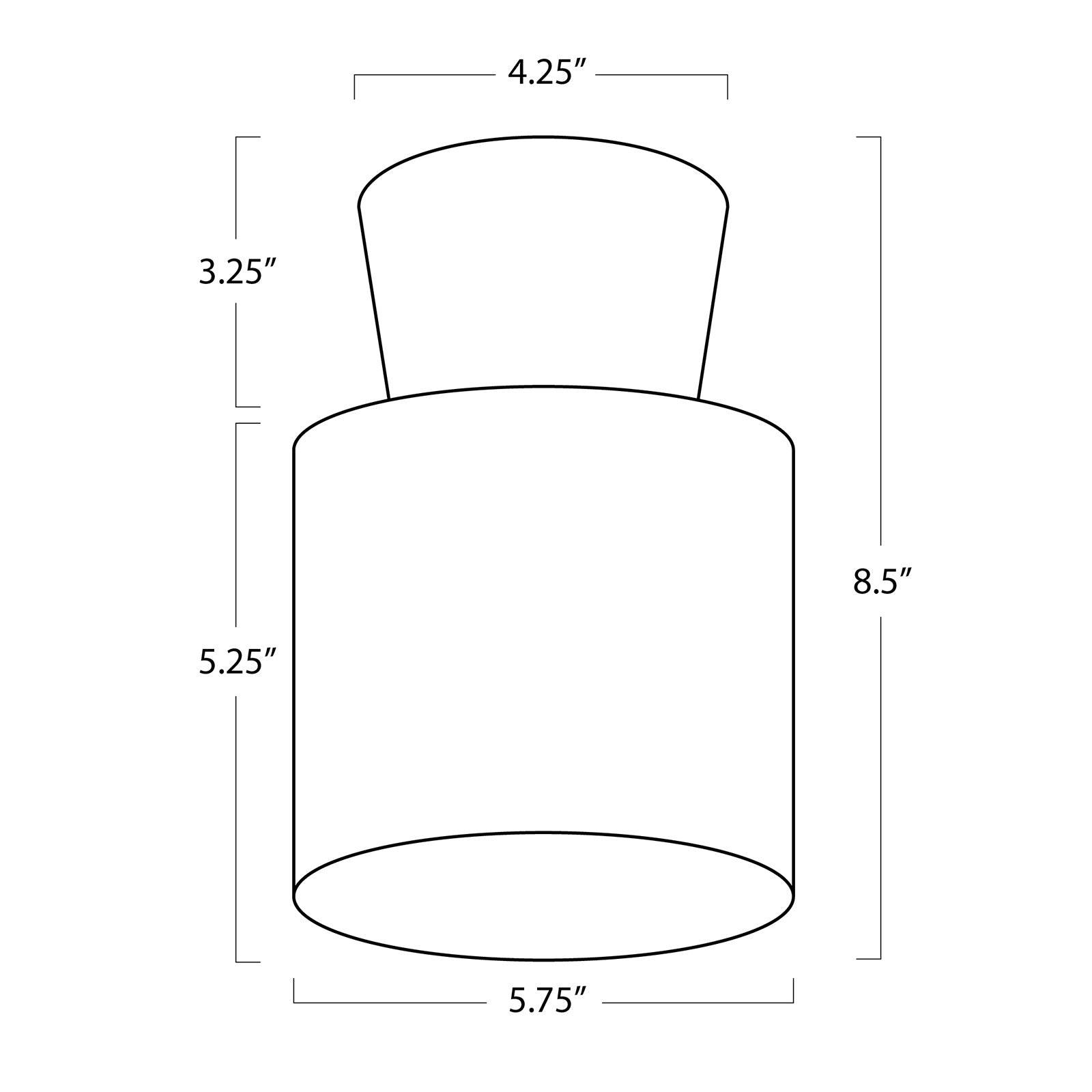 Hazel Alabaster Flush Mount (Oil Rubbed Bronze)