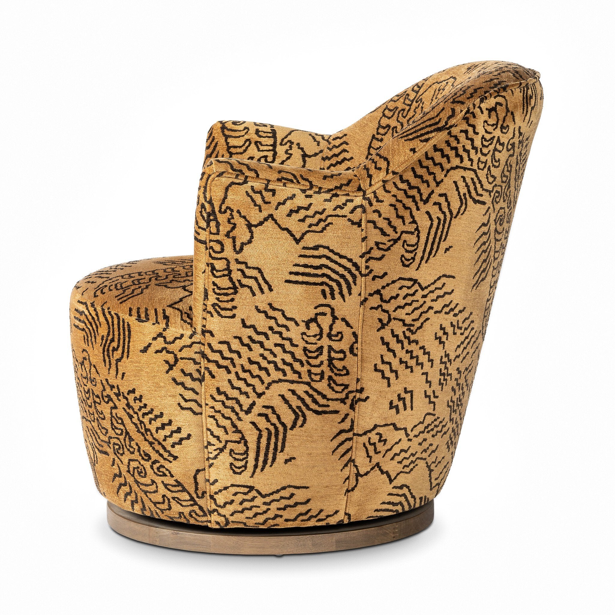 Aurora Swivel Chair - Balkan Ochre
