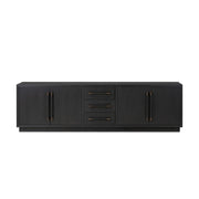 Adolfo Media Console - Modern Black Ash