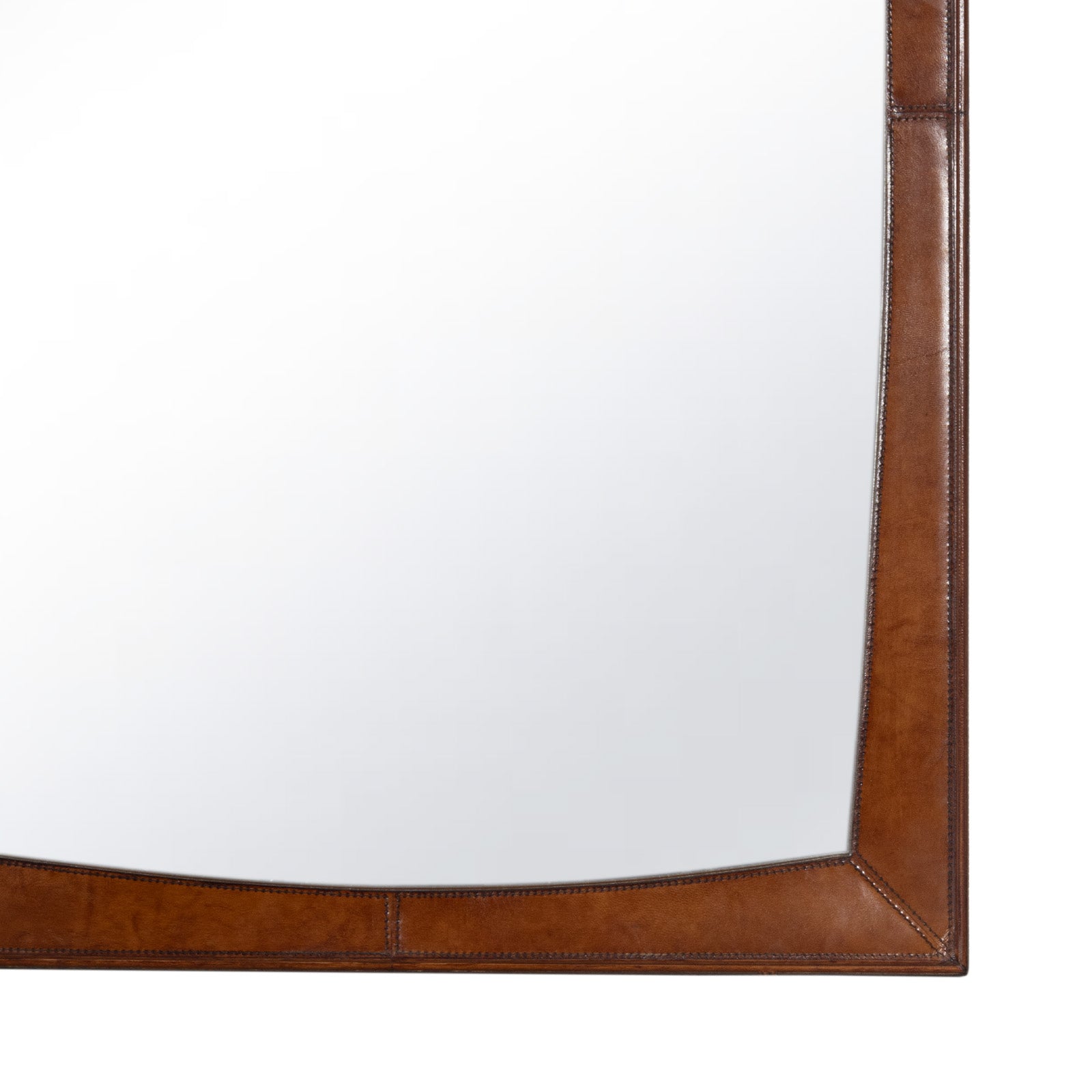 Estaban Leather Mirror Small (Cognac)