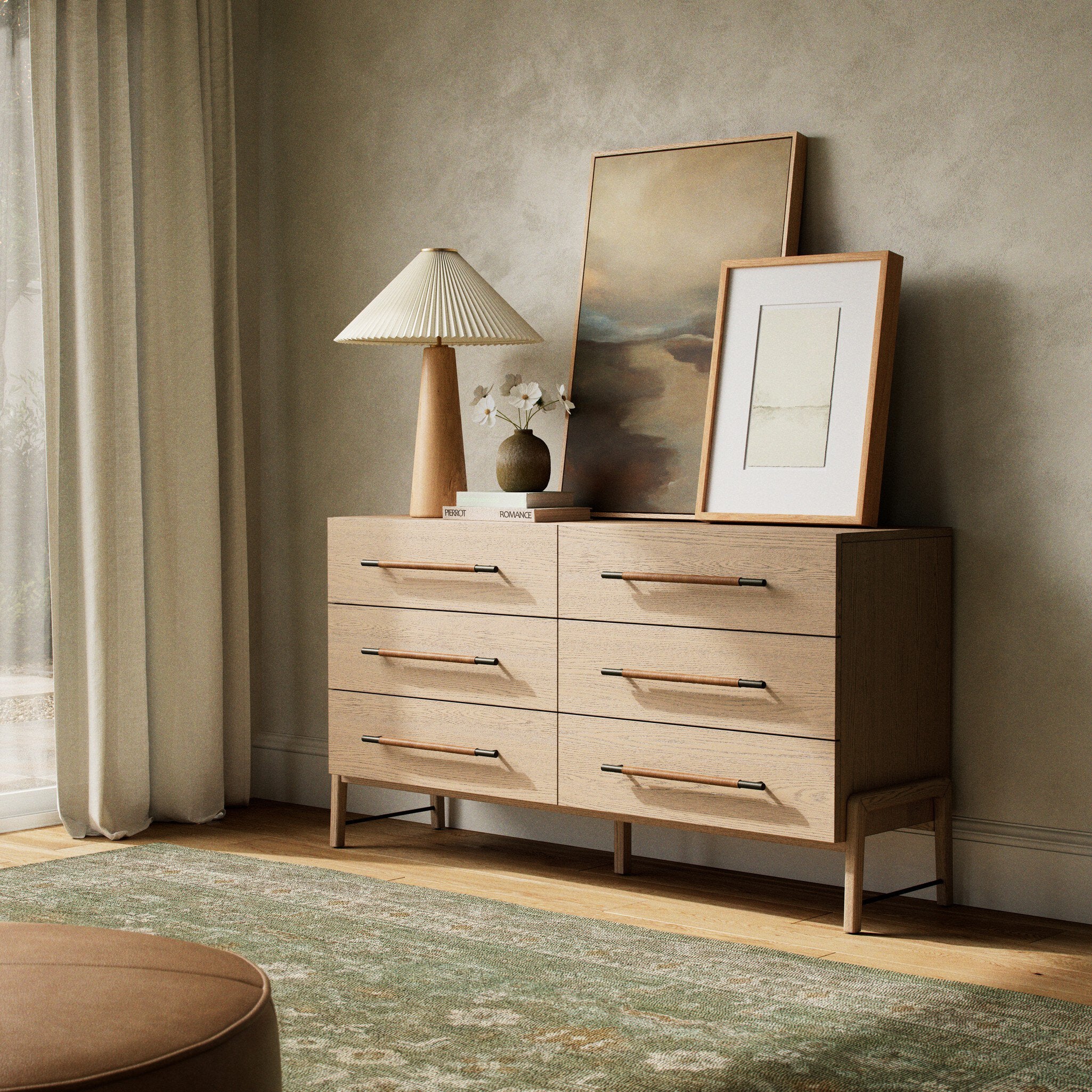 Rosedale 6 Drawer Dresser - Yucca Oak Veneer