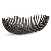 Webbed Bowl Oblong (Blackened Iron)