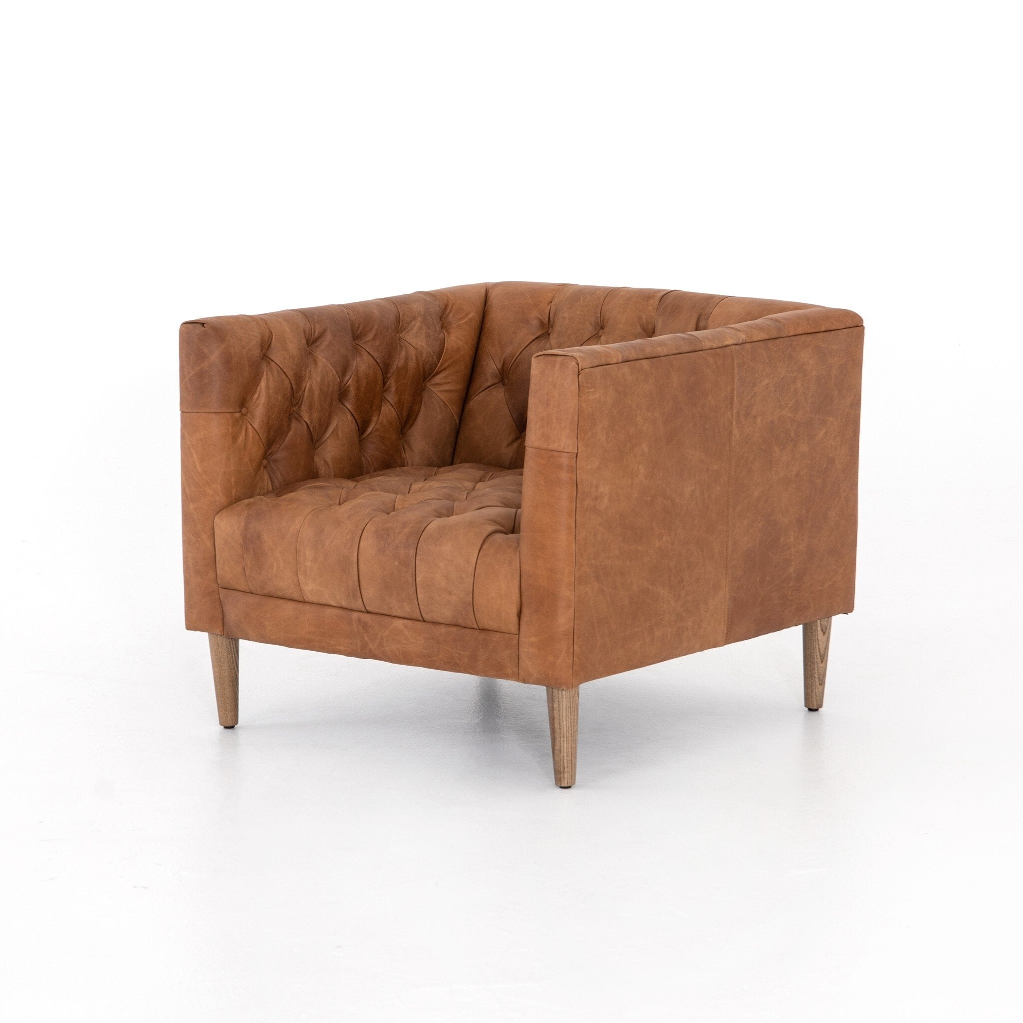 Williams Leather Chair - Natural Washed Camel