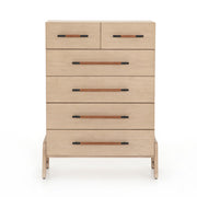 Rosedale 6 Drawer Tall Dresser - Yucca Oak Veneer