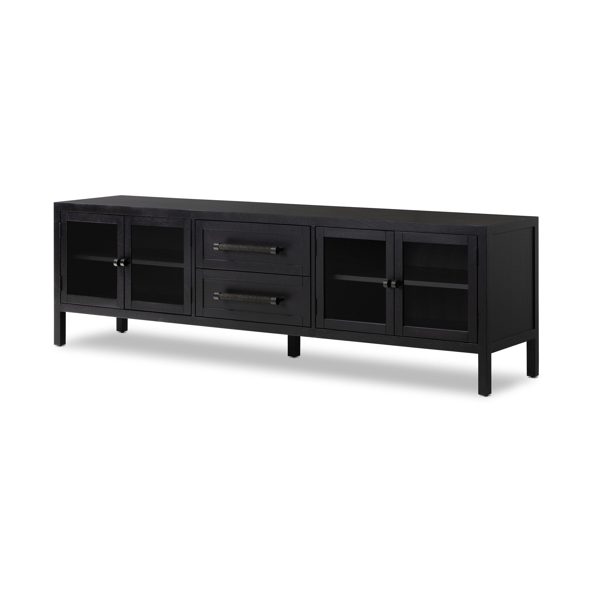 Laker Media Console - Black Oak Veneer