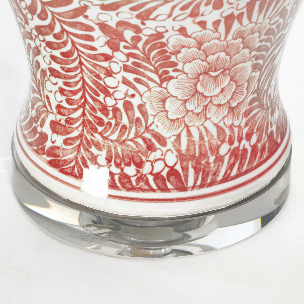 Faye Ceramic Table Lamp (Red)