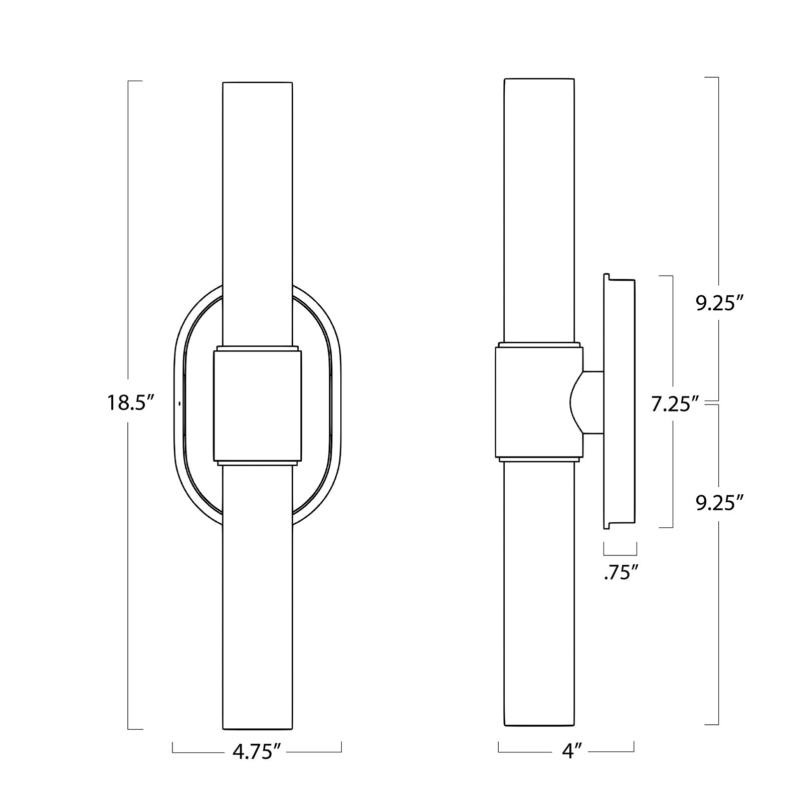 Dixon Sconce Double (Oil Rubbed Bronze)