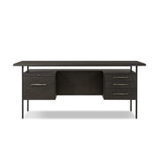 Lauren Desk - Charcoal Oak Resawn Veneer