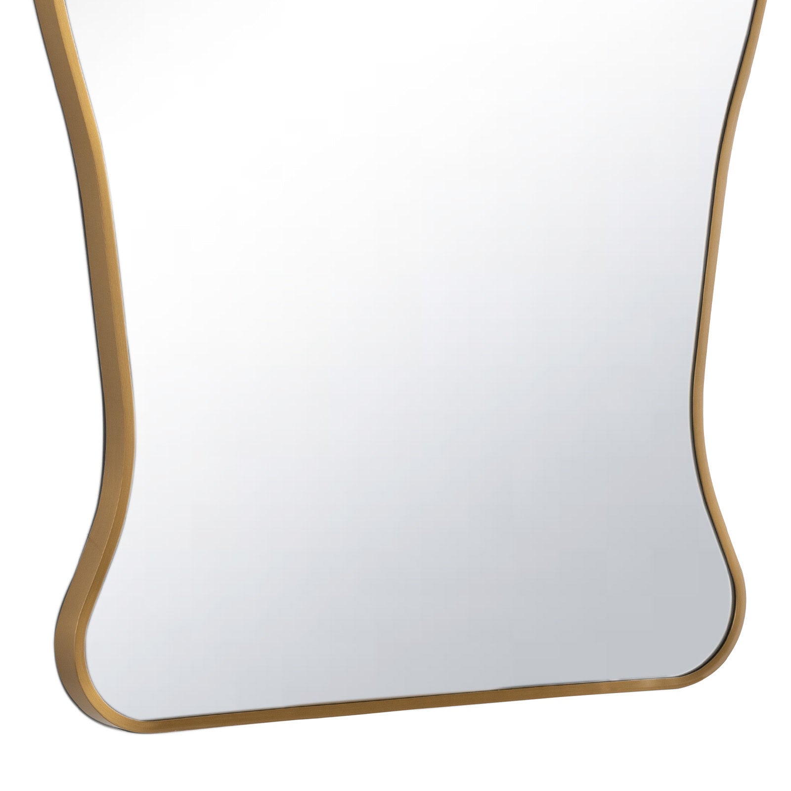 Piero Metal Mirror (Natural Brass)