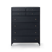 Belmont 8 Drawer Tall Dresser - Black