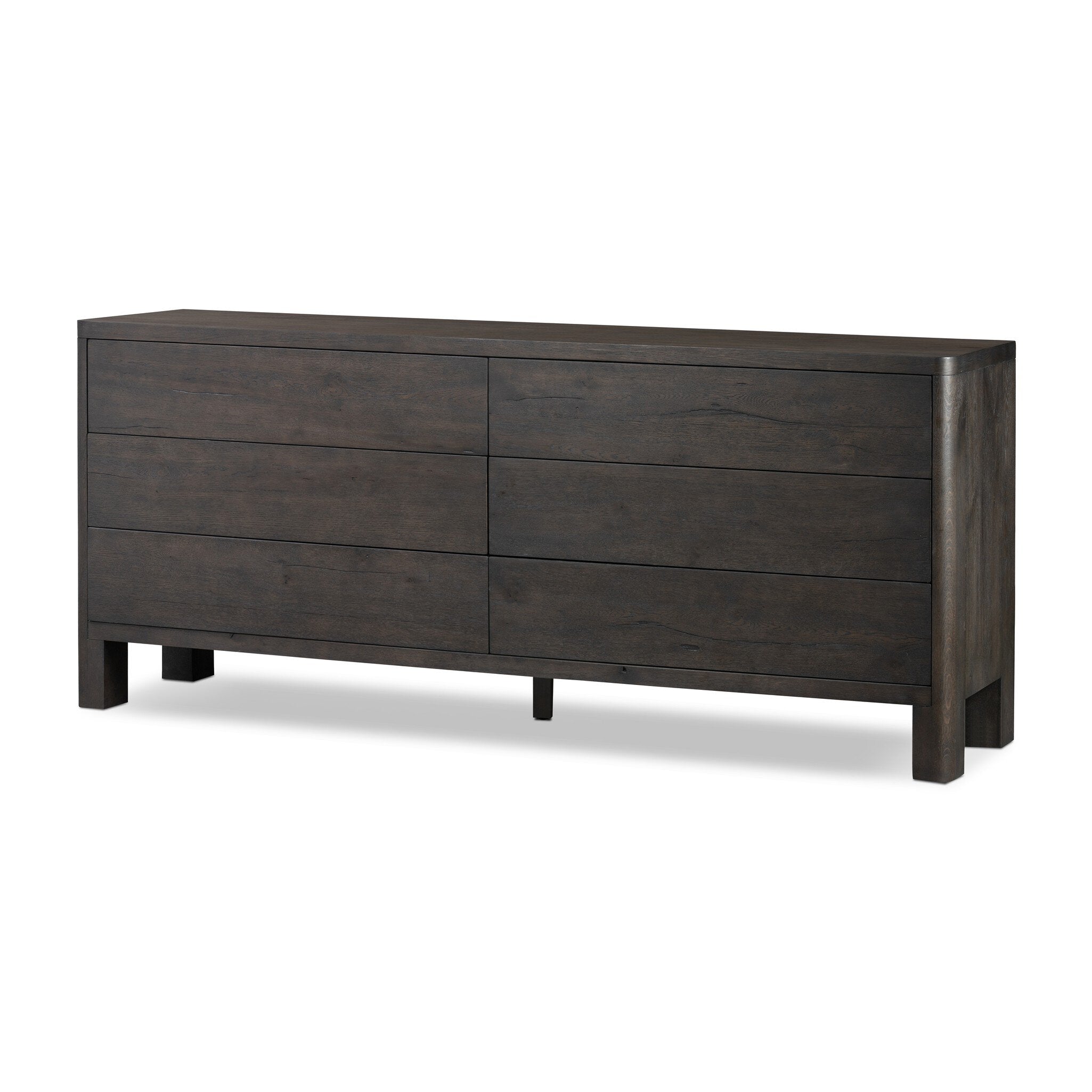 Noeline 6-Drawer Dresser - Smoked Black Oak Veneer