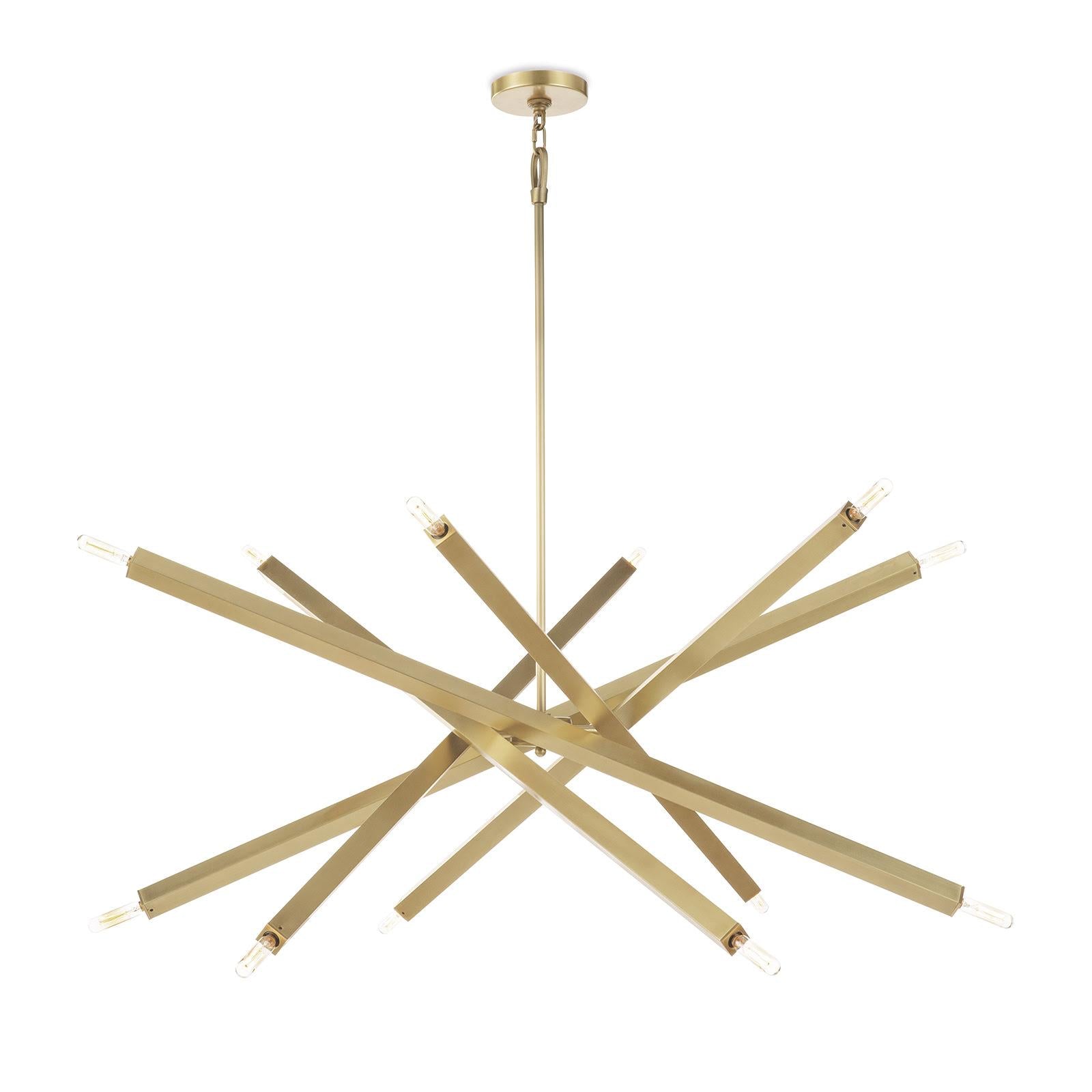 Viper Chandelier (Natural Brass)