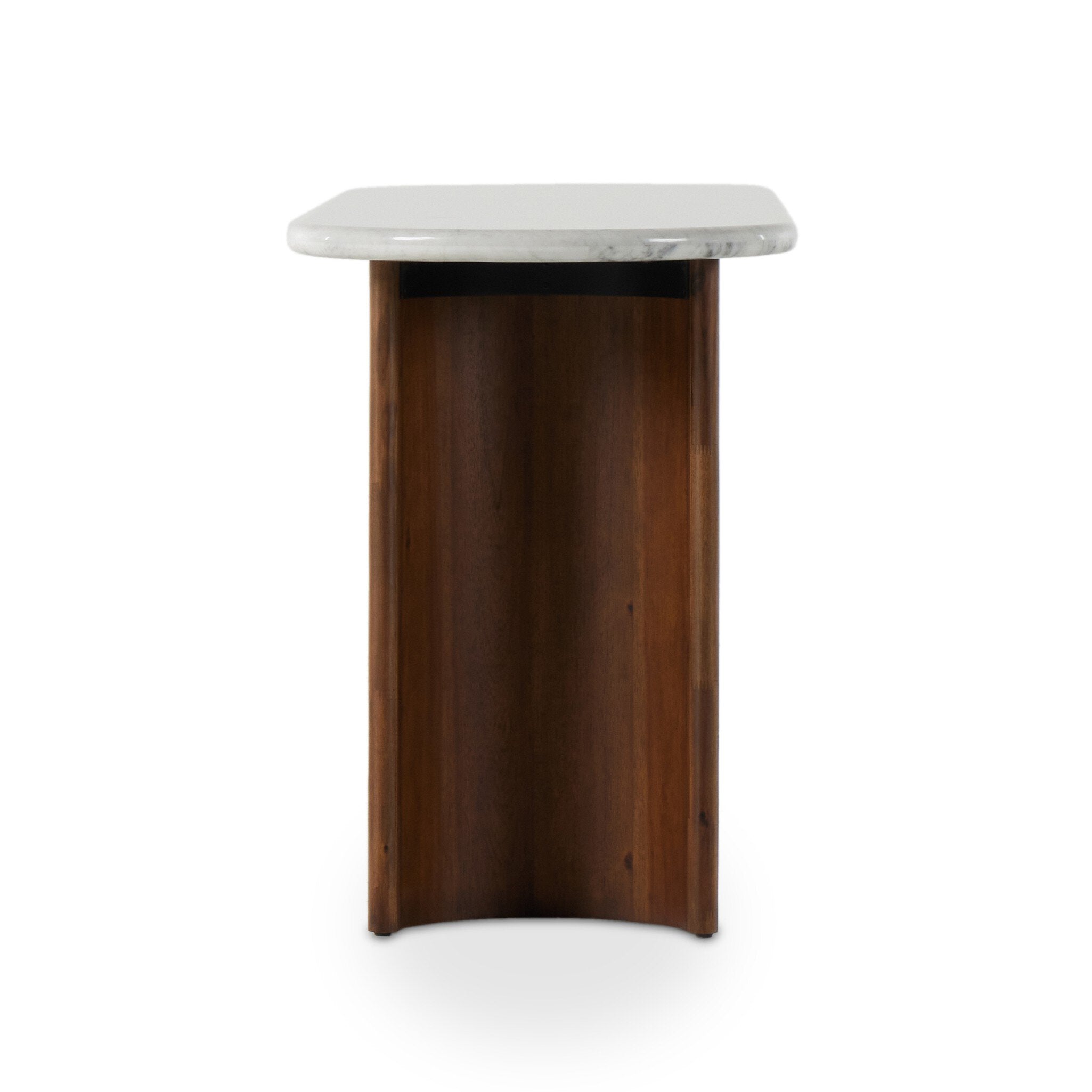 Paden Large Console Table - Italian White Marble