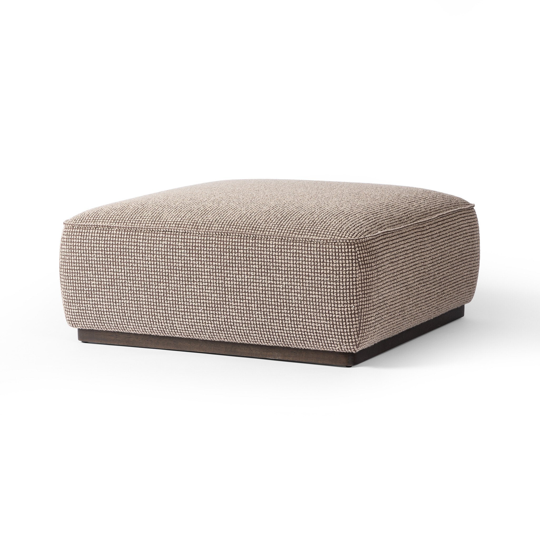 Sinclair Square Ottoman-36" - Barrow Taupe