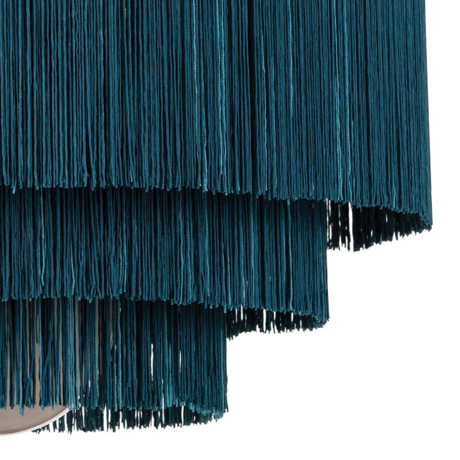 Cabaret Fringe Chandelier (Peacock)
