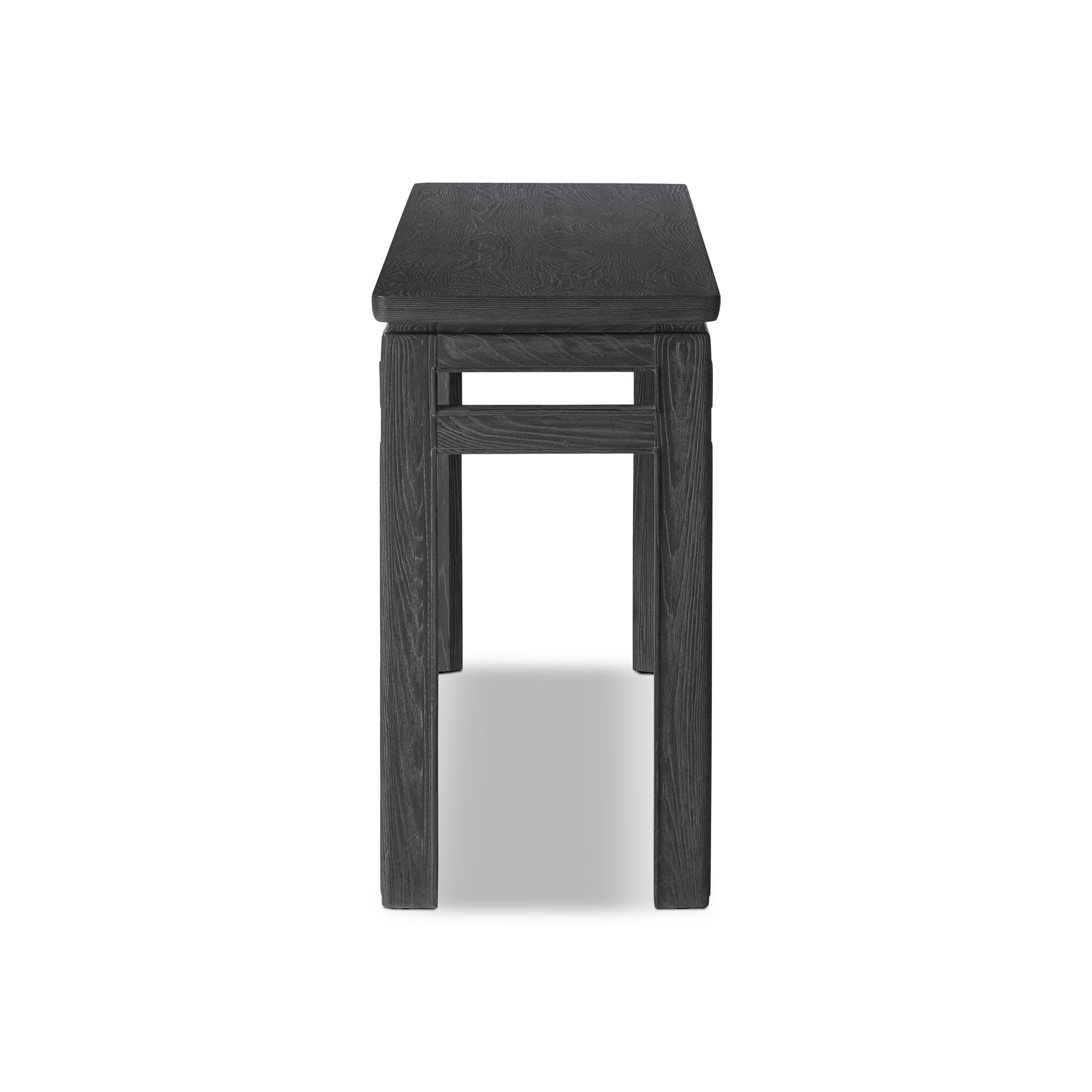 Oman Console Table - Rustic Black Veneer