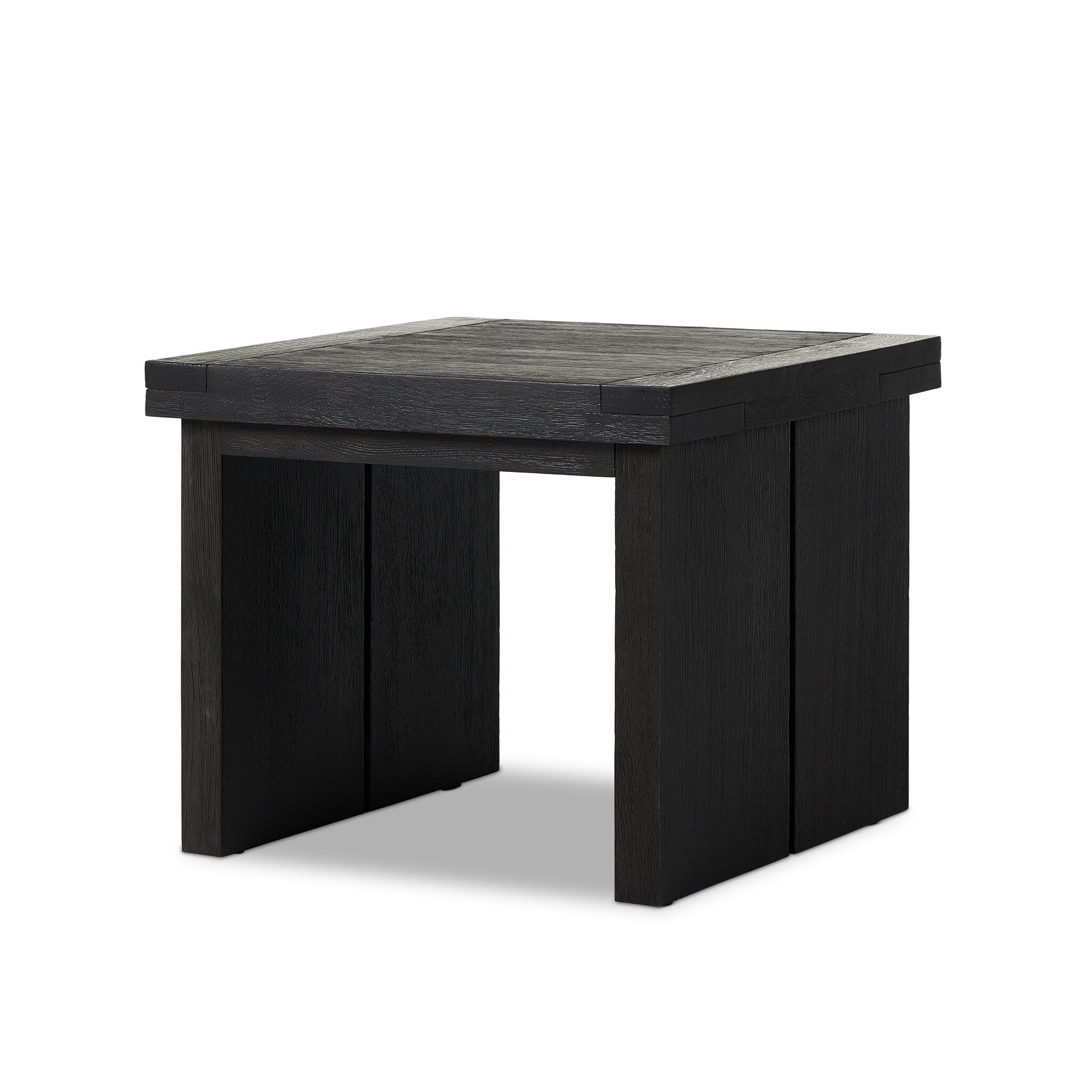 Warby End Table - Worn Black Veneer